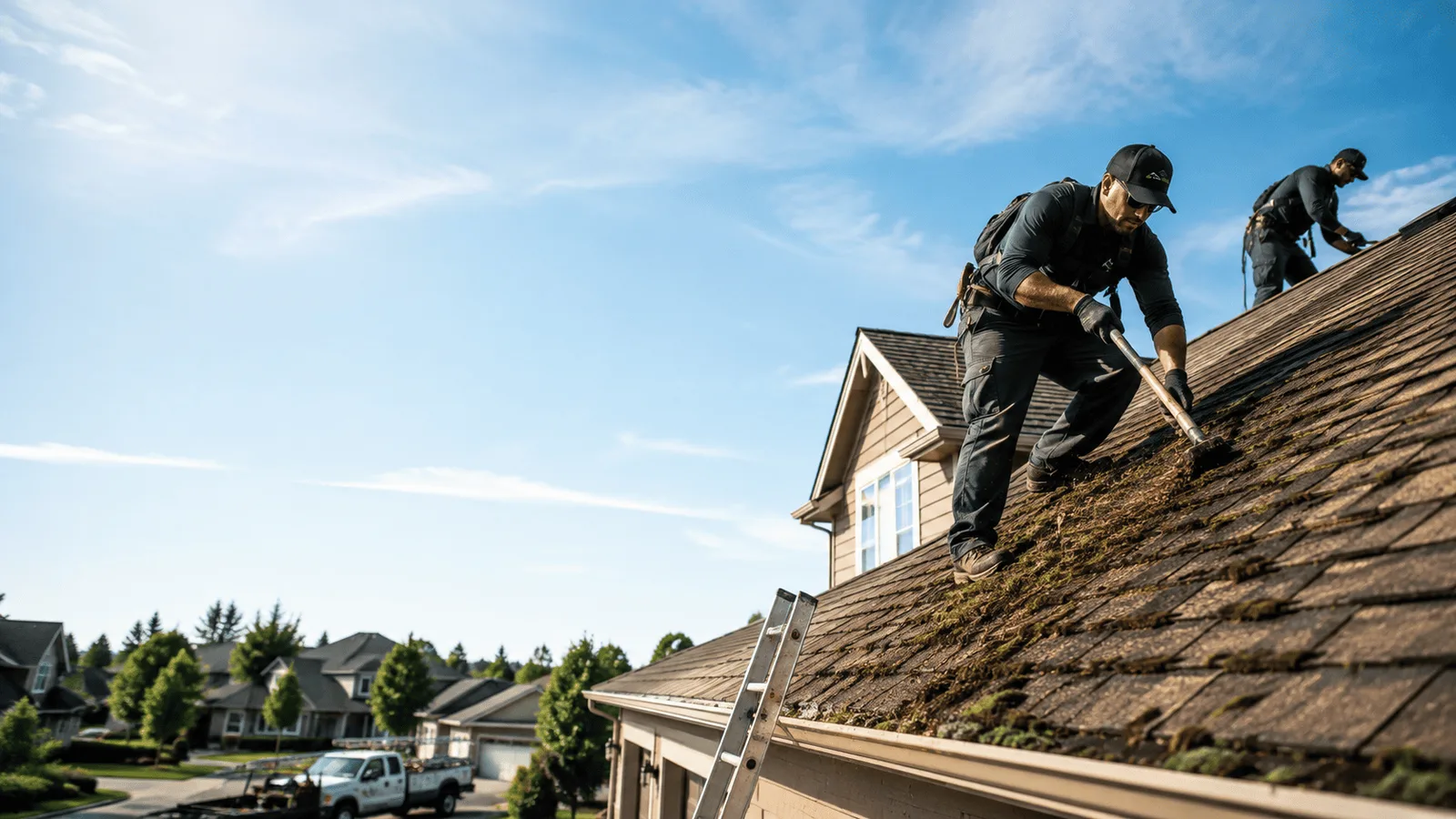 Roof Moss Removal in Sandy Hook, CT near me